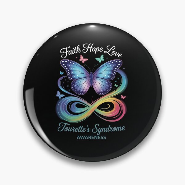 Item preview, Butterfly Faith Hope Love Tourette's Syndrome Awareness designed and sold by Moxizz.