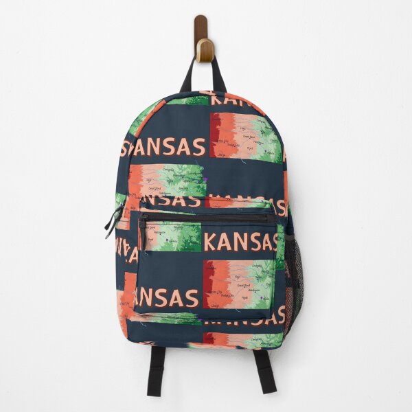 Item preview, Kansas State Map - Colorful Topographic Art designed and sold by mashmosh.