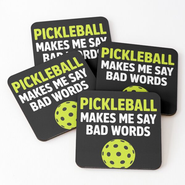 Item preview, Pickleball Makes Me Say Bad Words Pickleball Sayings designed and sold by FluoroWave.
