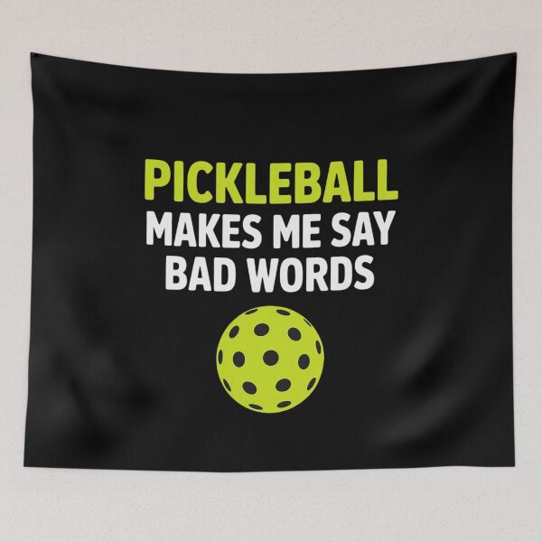 Item preview, Pickleball Makes Me Say Bad Words Pickleball Sayings designed and sold by FluoroWave.