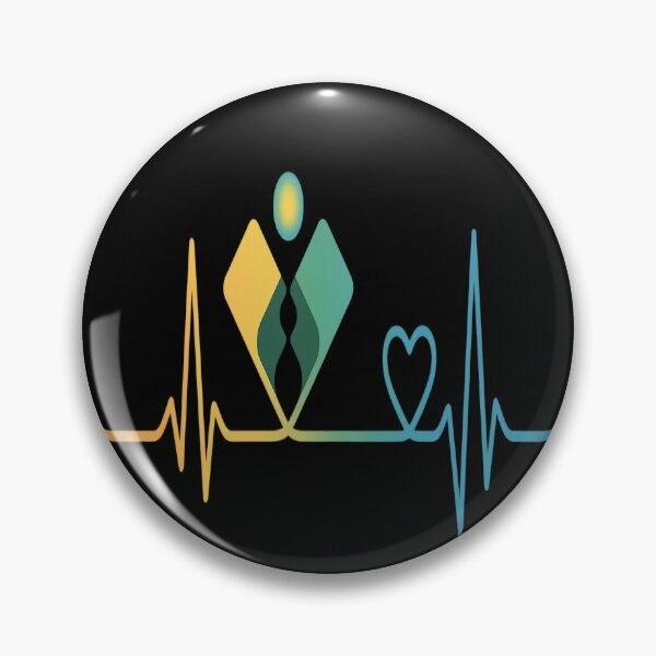 Item preview, Pickleball Paddle Heartbeat Vintage Colors designed and sold by FluoroWave.
