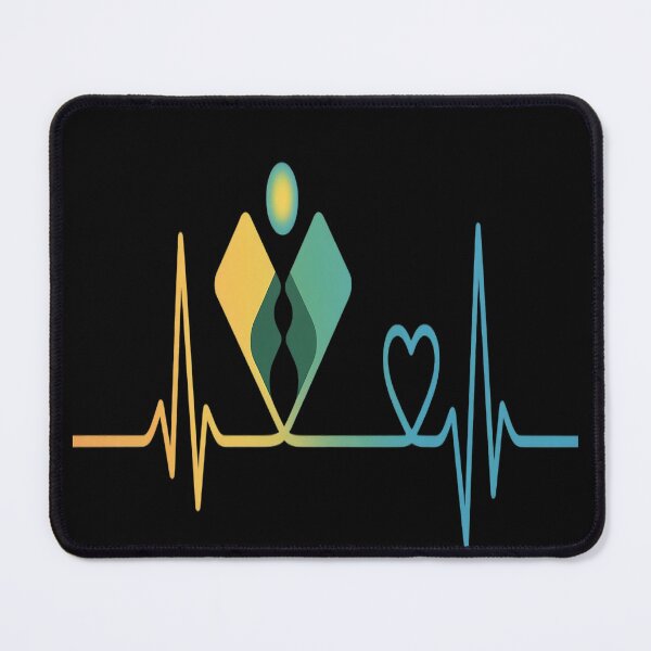 Item preview, Pickleball Paddle Heartbeat Vintage Colors designed and sold by FluoroWave.