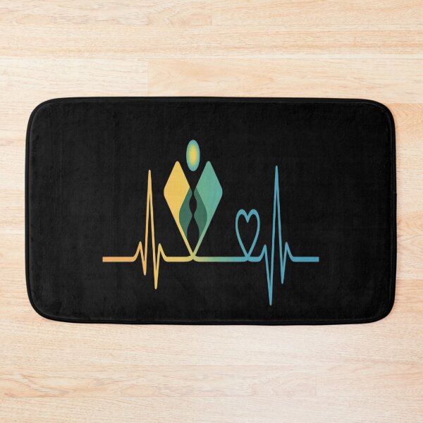 Item preview, Pickleball Paddle Heartbeat Vintage Colors designed and sold by FluoroWave.