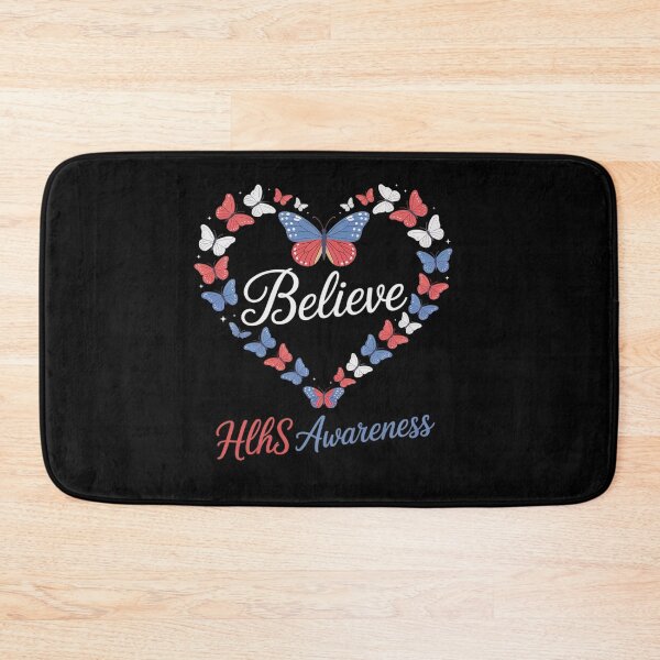 Item preview, Butterfly Heart Believe Blue Red Ribbon HLHS Awareness designed and sold by Moxizz.