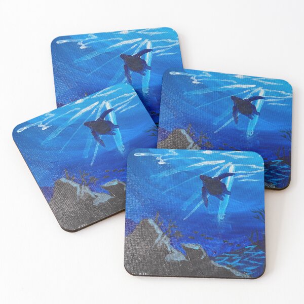 Item preview, Underwater Sea Turtle  designed and sold by Rainbow_Robbins_Creates.