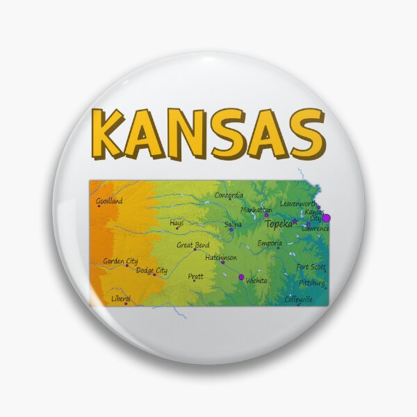 Item preview, Kansas State Topographic Map Art designed and sold by mashmosh.