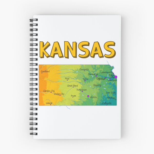 Item preview, Kansas State Topographic Map Art designed and sold by mashmosh.