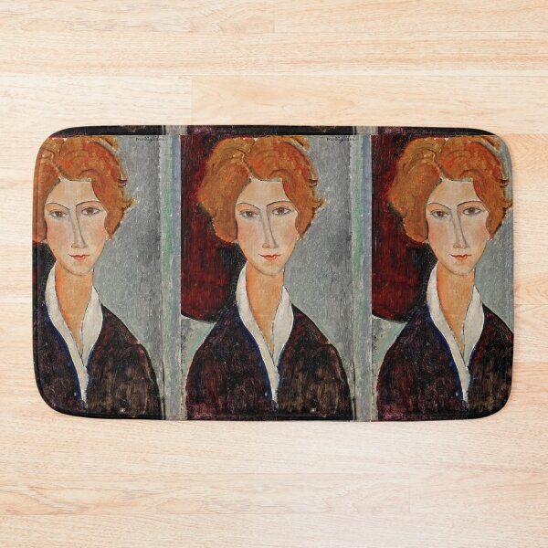 Item preview, Portrait De Femme by Amedeo Modigliani: Modernist Fine Art Print designed and sold by artofuniverse.