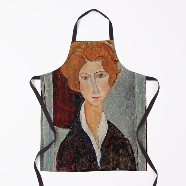 Item preview, Portrait De Femme by Amedeo Modigliani: Modernist Fine Art Print designed and sold by artofuniverse.
