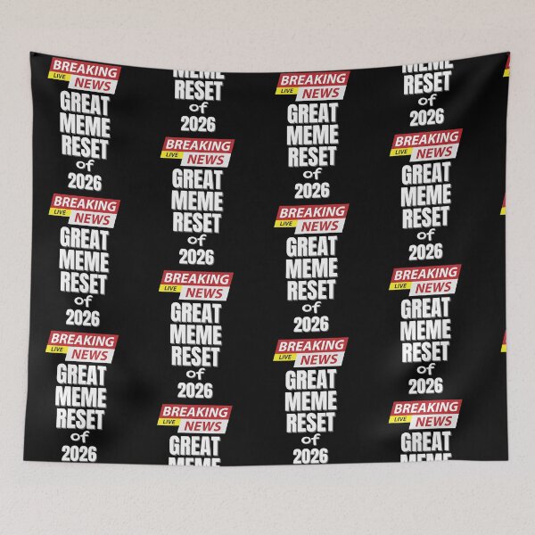 Item preview, Breaking News Great Meme Reset 2026 designed and sold by EwaVerse.