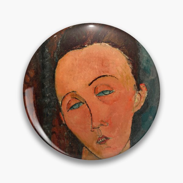 Item preview, Portrait De Lunia Czechowska by Amedeo Modigliani: École de Paris Fine Art Print designed and sold by artofuniverse.