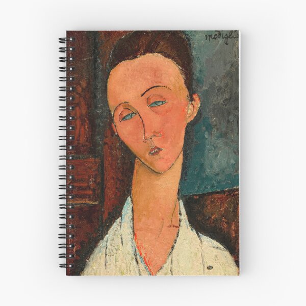 Item preview, Portrait De Lunia Czechowska by Amedeo Modigliani: École de Paris Fine Art Print designed and sold by artofuniverse.