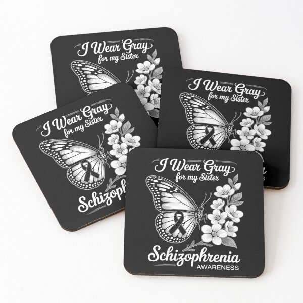 Item preview, Butterfly I Wear Gray For My Sister Schizophrenia Awareness designed and sold by Moxizz.