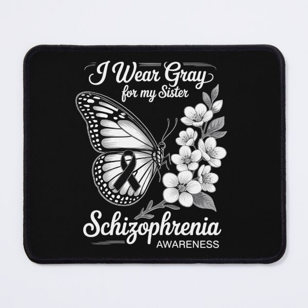Item preview, Butterfly I Wear Gray For My Sister Schizophrenia Awareness designed and sold by Moxizz.