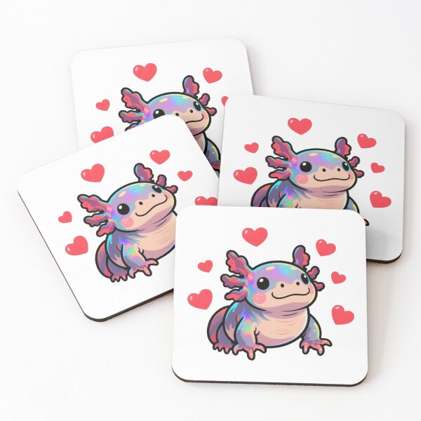 Item preview, Kawaii Axolotl – Love Edition designed and sold by KingCuppaDigitalArt.