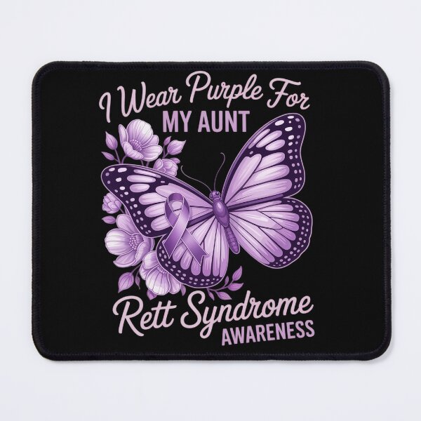 Item preview, Butterfly I Wear Purple For My Aunt Rett Syndrome Awareness designed and sold by Moxizz.