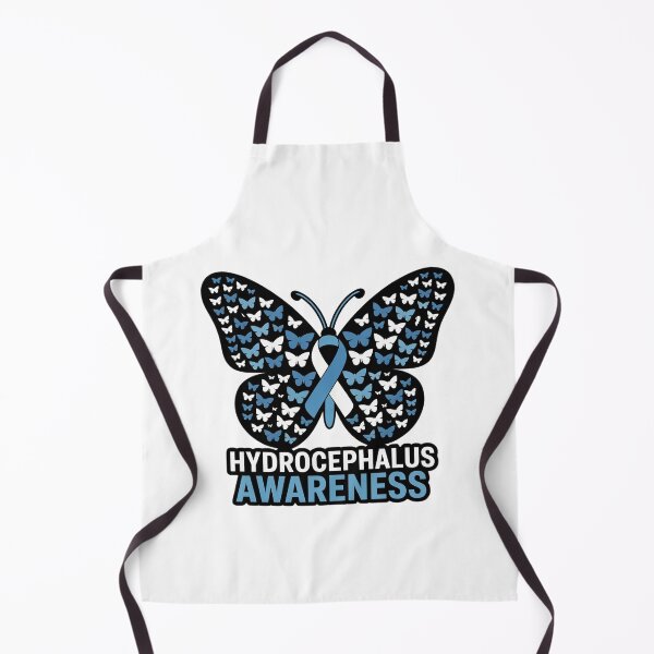 Item preview, Butterfly Hydrocephalus Awareness Month Blue Ribbon Support designed and sold by Moxizz.