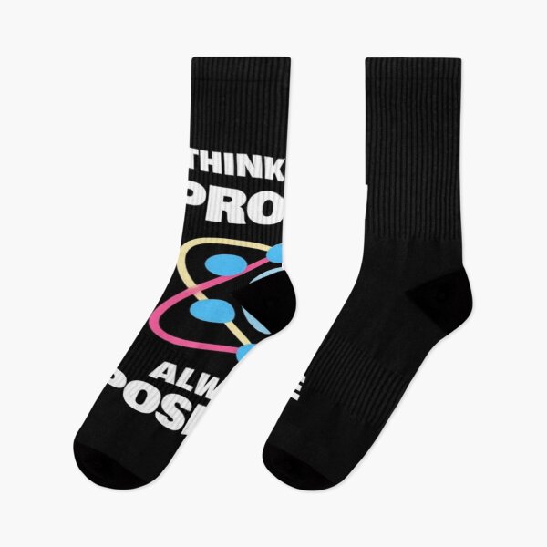 Item preview, Think Like a Proton Always Positive – Science Humor Motivational Quote Design for Nerds & Optimists designed and sold by Bright Nest Studio.