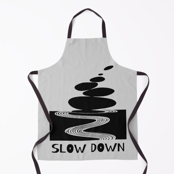 Item preview, Zen Stones and Slow Down Message, Black on Light Grey designed and sold by nikoart001.