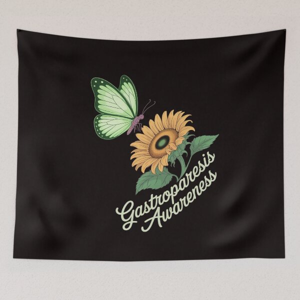 Item preview, Butterfly Sunflower Gastroparesis Awareness designed and sold by Moxizz.