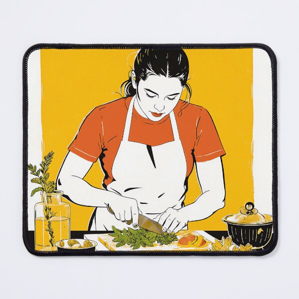 Item preview, The Art of Cooking: Modern Chef Illustration designed and sold by Banal25.