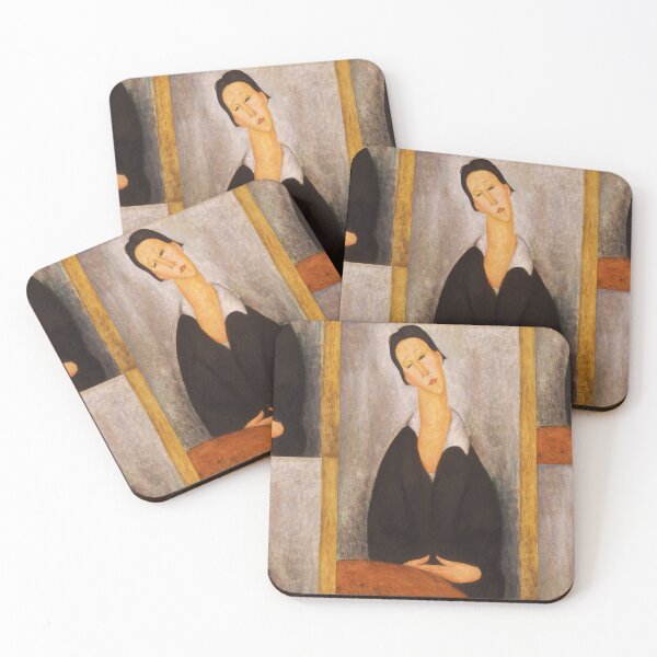 Item preview, Portrait of a Polish Woman by Amedeo Modigliani: Modernist École de Paris Print designed and sold by artofuniverse.