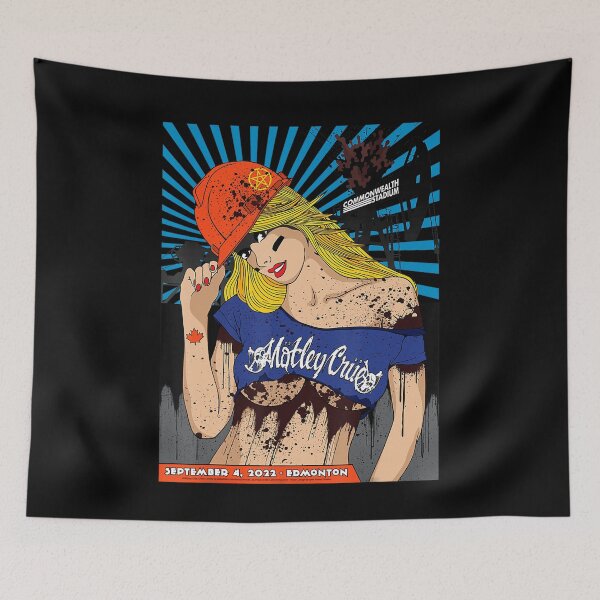 Item preview, Motley Crue Pin Up Girl Retro Rock Illustration designed and sold by theodoreplar.