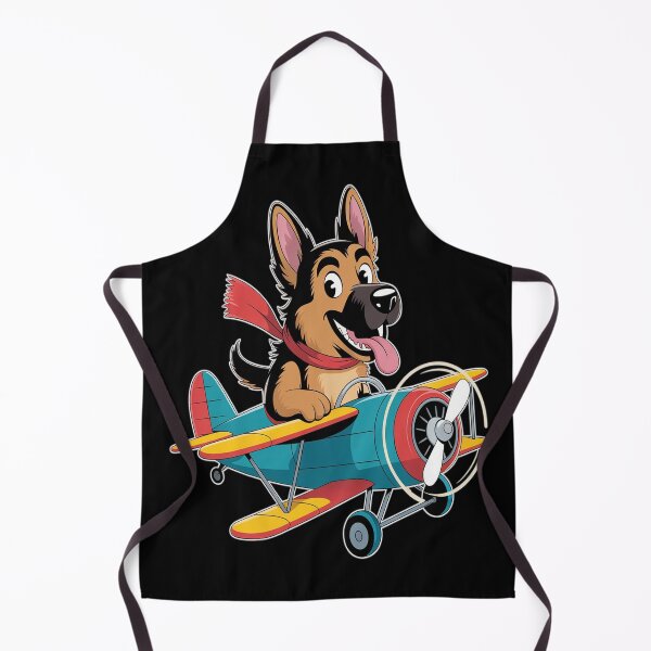 Item preview, Pilot German Sheperd Dog Flying Airplane designed and sold by FluoroWave.