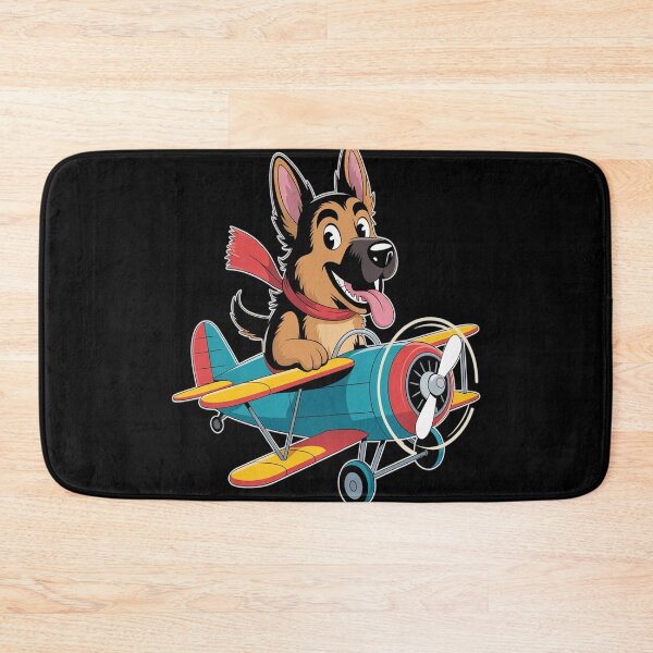 Item preview, Pilot German Sheperd Dog Flying Airplane designed and sold by FluoroWave.
