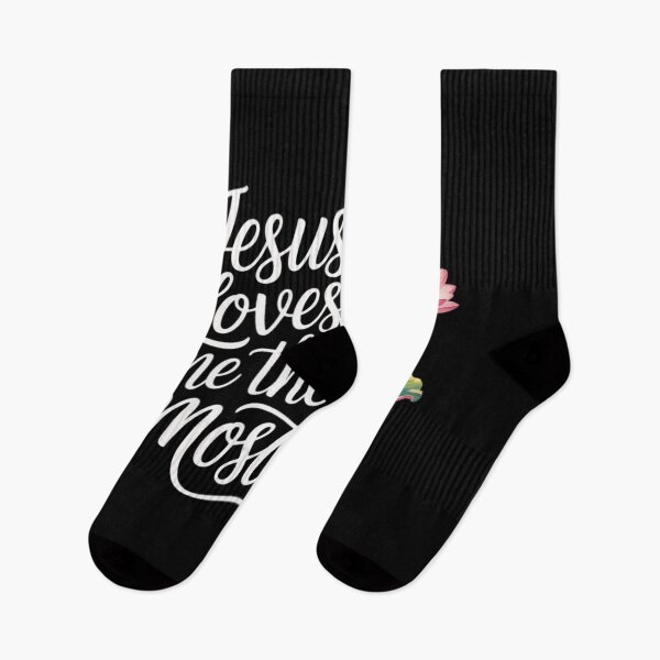 Item preview, Pink Flowers for Ladies Gift Jesus Loves ME The Most designed and sold by FluoroWave.