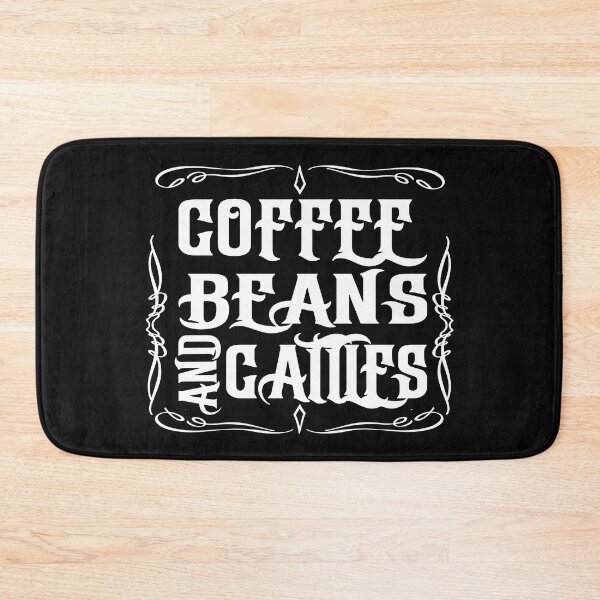 Item preview, Coffee Beans and Cattles; Cowboy; White Fonts;  designed and sold by StickerApe.