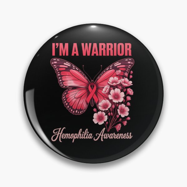 Item preview, Butterfly I’m A Warrior Hemophilia Awareness designed and sold by Moxizz.