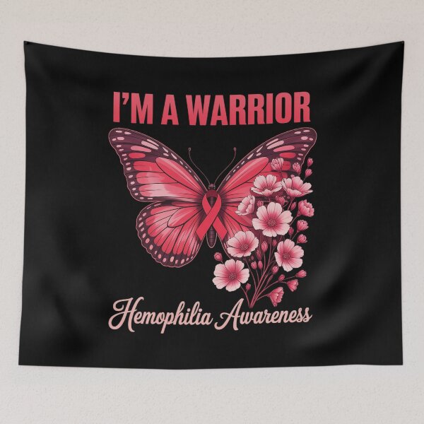 Item preview, Butterfly I’m A Warrior Hemophilia Awareness designed and sold by Moxizz.