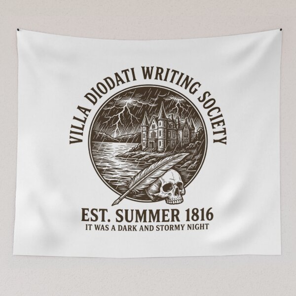 Item preview, Dark Academia Writing Society Villa Diodati 1816 Gothic Literature designed and sold by Mason-Pride.