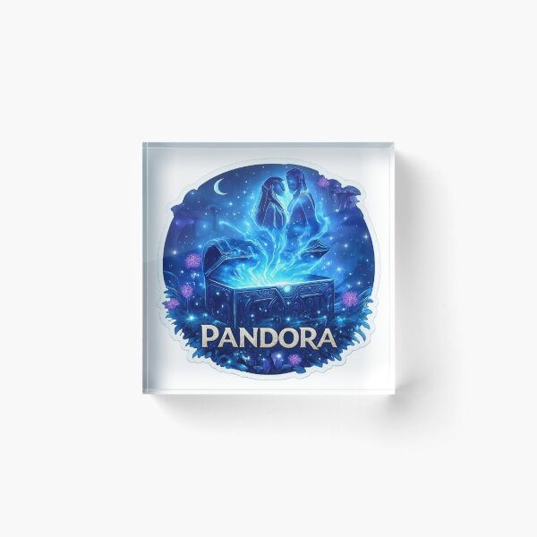 Item preview, Magical Pandora Glowing Treasure Chest Fantasy Sticker designed and sold by AlienTechs.