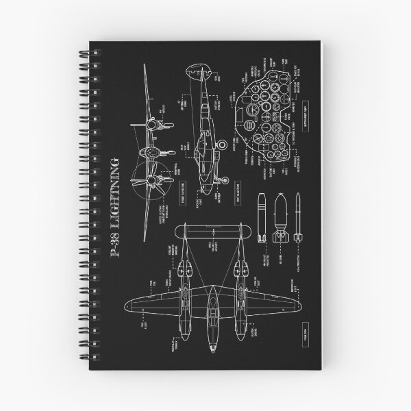 Item preview, P-38 Lightning (White Stencil - No Background) designed and sold by BGALAXY.