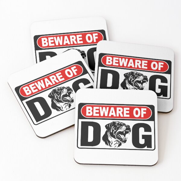 Item preview, Beware of Dog; Rottweiler; designed and sold by StickerApe.