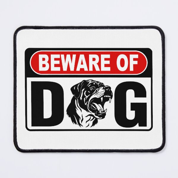 Item preview, Beware of Dog; Rottweiler; designed and sold by StickerApe.