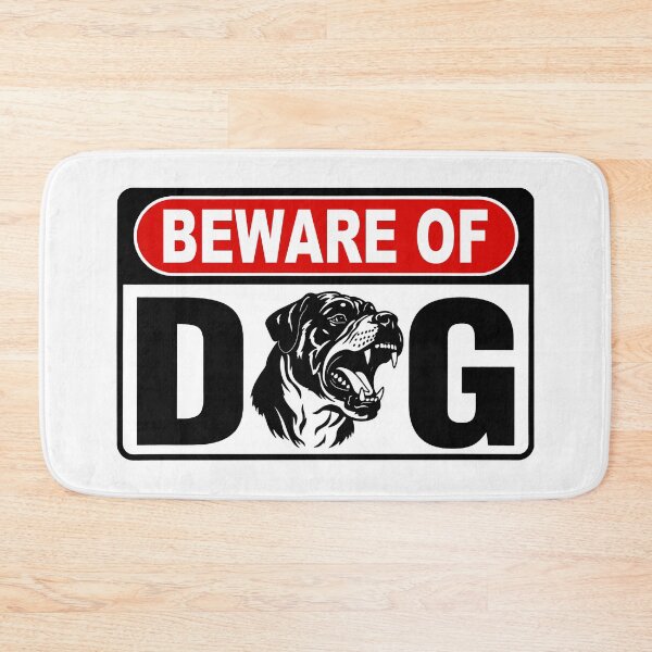 Item preview, Beware of Dog; Rottweiler; designed and sold by StickerApe.