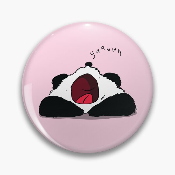 Item preview, Sleepy Panda Yawning Illustration – Cute Tired Panda Cartoon designed and sold by Cosmodoody.
