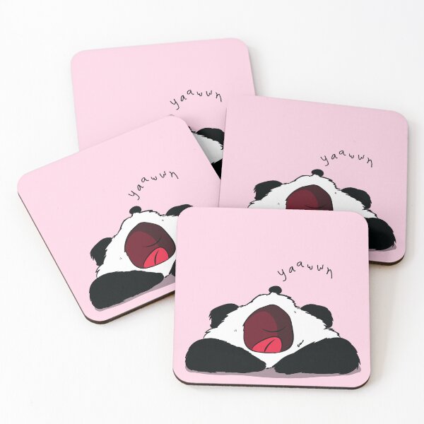 Item preview, Sleepy Panda Yawning Illustration – Cute Tired Panda Cartoon designed and sold by Cosmodoody.