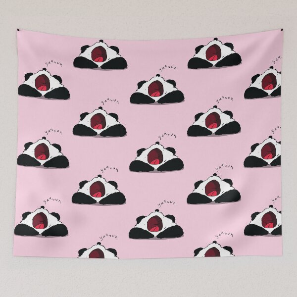 Item preview, Sleepy Panda Yawning Illustration – Cute Tired Panda Cartoon designed and sold by Cosmodoody.