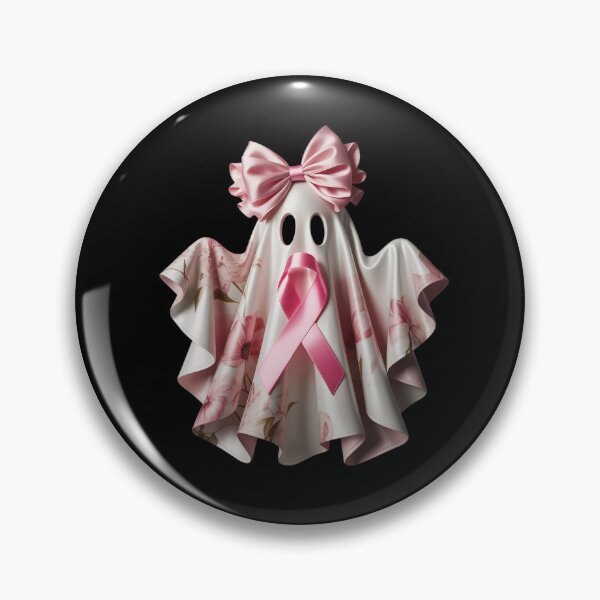 Item preview, Pink Patchwork Ghost Witch Breast Cancer Awareness Halloween designed and sold by Voidbinder.