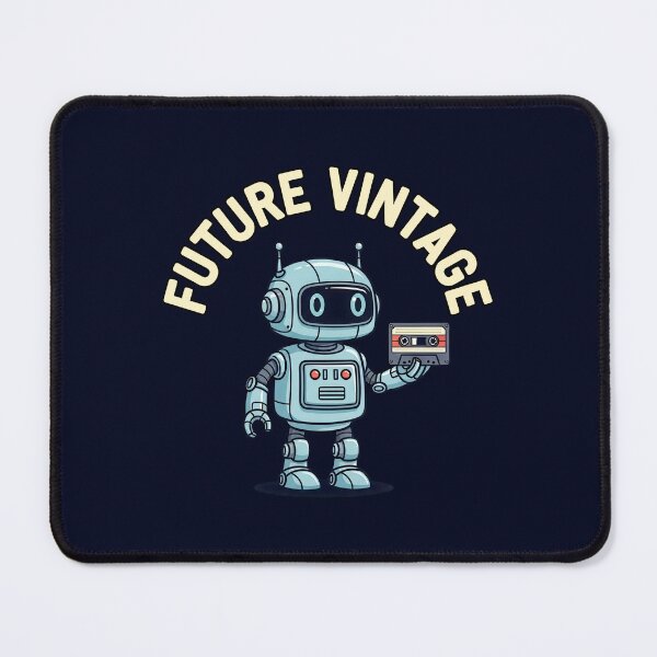 Item preview, Future Vintage Robot Holding Floppy Disk Illustration designed and sold by nuel-art.