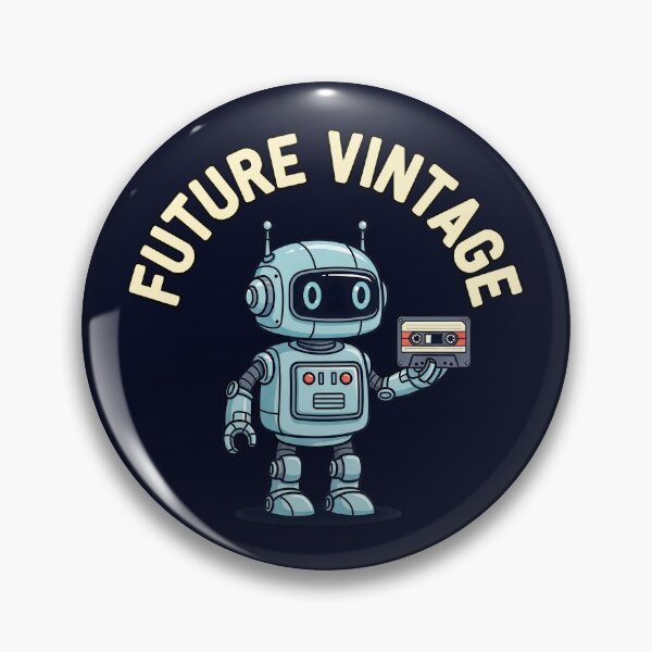 Item preview, Future Vintage Robot Holding Floppy Disk Illustration designed and sold by nuel-art.