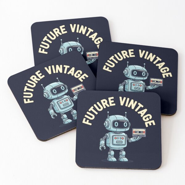 Item preview, Future Vintage Robot Holding Floppy Disk Illustration designed and sold by nuel-art.