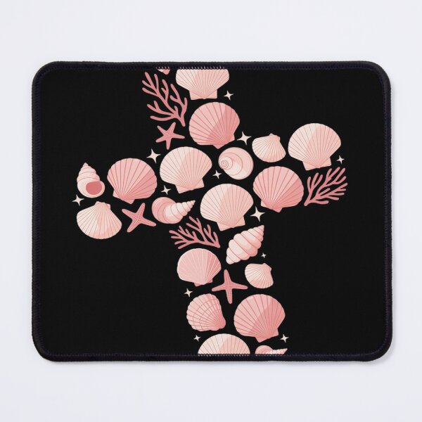 Item preview, Pink Seashells Faith Cross Christian Seashell Beach Vacation designed and sold by Voidbinder.