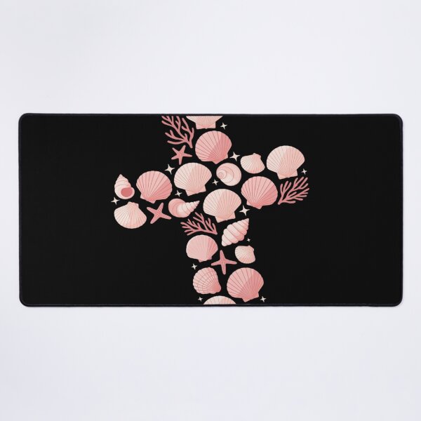 Item preview, Pink Seashells Faith Cross Christian Seashell Beach Vacation designed and sold by Voidbinder.