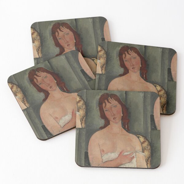 Item preview, Portrait of a Young Woman by Amedeo Modigliani: Modernist Fine Art Print designed and sold by artofuniverse.