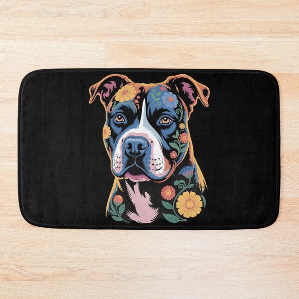 Item preview, Pitbull Floral Dog Lover Vintage Flower Art Pitbull designed and sold by Voidbinder.